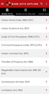 Latest Laws Indian Laws, Bare android App screenshot 6